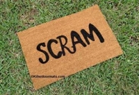 Scram Custom Doormat by Killer Doormats