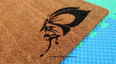 Simple Butterfly Custom Doormat by Killer Doormats