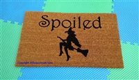 Spoiled Witch Custom Doormat by Killer Doormats