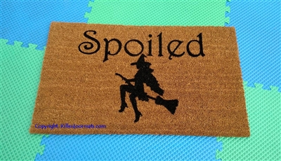 Spoiled Witch Custom Doormat by Killer Doormats