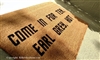 Come In For Tea, Earl Grey, Hot Fandom Custom Handpainted Welcome Doormat by Killer Doormats