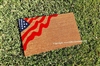 Wavy American Flag Custom Doormat by Killer Doormats