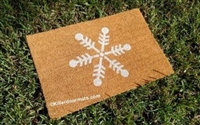 Winter Snowflake Custom Doormat by Killer Doormats