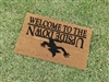 Stranger Fandom Welcome to the Upside Down Custom Hand Painted Welcome Door Mat by Killer Doormats