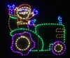 Santa Claus Driving Tractor