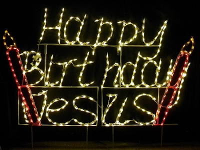Happy Birthday Jesus  Cursive
