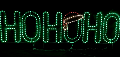 HO HO HO (with Santa Hat)
