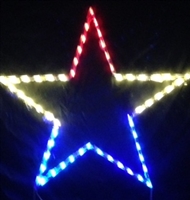 Red, White and Blue Star