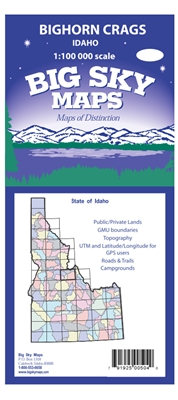 Bighorn Crags Quadrangle Map