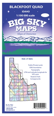 Blackfoot Quadrangle Map