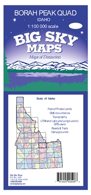 Borah Peaks Quadrangle Map