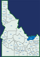 Clark County, ID Map