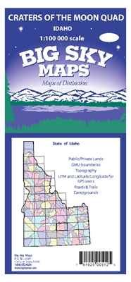 Craters of the Moon Quadrangle Map