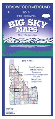 Deadwood River Quadrangle Map