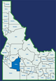 Elmore County, ID Map