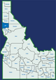 Latah County, ID Map