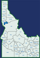 Lewis County, ID Map