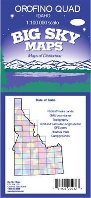 Orofino Quadrangle Map