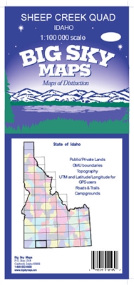 Sheep Creek Quadrangle Map