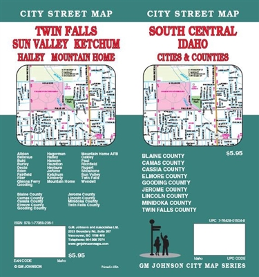 SOUTHCENTRAL IDAHO CITY STREET MAP