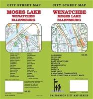 WENATCHEE / MOSES LAKE / ELLENSBURG CITY STREET MAP
