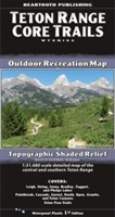Teton Range Core Trails Outdoor Recreation Map