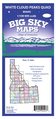 White Cloud Peaks Quadrangle Map