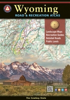 Wyoming Road & Recreation Atlas, Wyoming Atlas, Benchmark Atlas, Benchmark, hiking, hunting, camping, recreation, Cabins, RV, Fishing spots and available species, Hunting regions and units