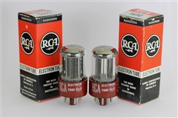 World's Best NOS 5692/6SN7 RCA Red Base Dual Triode Perfect Matched Pair 1959