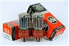 World's Best NOS JAN CRC-5692/6SN7 RCA 1950's MILITARY Red Base Dual Triode Perfect Matched Pair