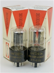 RAYTHEON JAN-CRP-6SN7GT VT231 MATCHED PAIR NOS