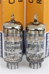NOS SIEMENS 12AT7 ECC81 THE BEST MATCHED PAIR