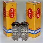 Phenomenal PHILIPS MINIWATT HOLLAND ECC83 12AX7 "LONG PLATES" 1957 "D-FOIL-GETTER" NOS SINGLE TUBE OR PAIR!