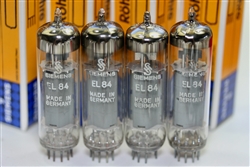 NOS SIEMENS HALSKE 6BQ5 EL84 MATCHED QUAD 1967-68'