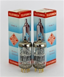 Telefunken E88CC 6922 Balanced Matched NOS Platinum Low-Noise Pair