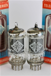 WORLD BEST Telefunken ECC802S 12AU7 PERFECT TUBE PAIR WEST GERMANY