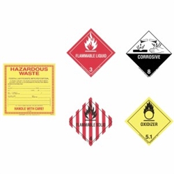 Hazardous Labels 5/pkg