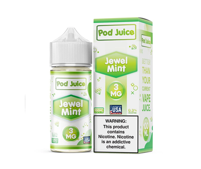 Pod Juice Jewel Mint 100ml mint and menthol vape juice