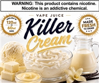 Killer Cream Vape Juice by Orleans Vapor Company 120ml & 60ml