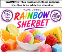 Rainbow Sherbet Vape Juice by Orleans Vapor Company 120ml & 60ml