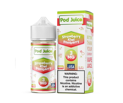 Pod Juice Strawberry Kiwi Pomberry 100ml fruit vape juice
