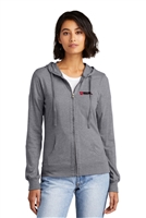 District Womenâ€™s Fitted Jersey Full-Zip Hoodie