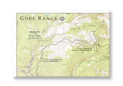 10th Mountain Huts, Gore Range topo map