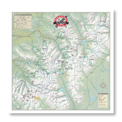System map for 10th Mountain Huts.