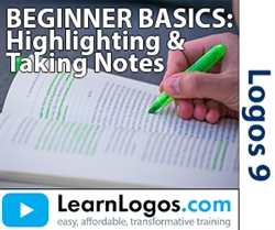 BEGINNER BASICS:  HIGHLIGHTING AND NOTES