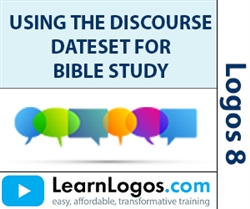 Using the Discourse Dataset for Bible Study (HDOT,HDNT), Part 1/2