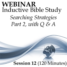 Webinar #12 Inductive Bible Study