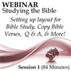 Webinar #01 Studying the Bible