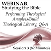 Webinar #03 Studying the Bible