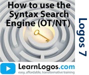 How to Use the Syntax Search Engine (OT/NT)